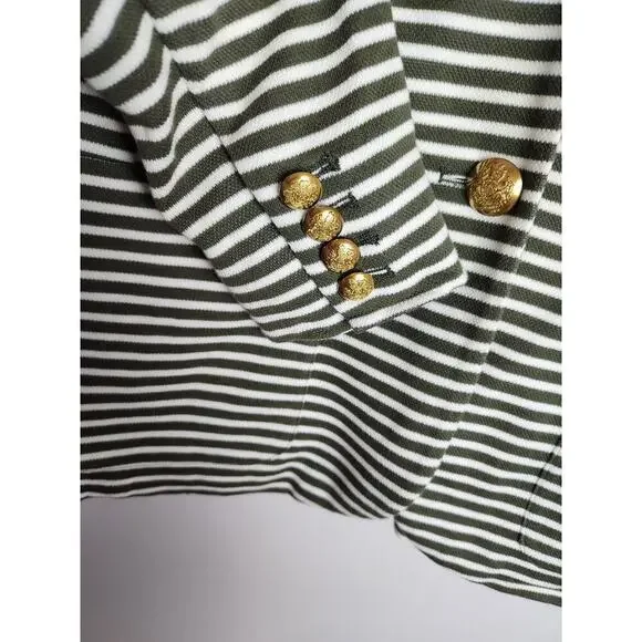 Lauren Ralph Lauren knit sweater blazer sz S olive green preppy old Money career - Picture 3 of 10